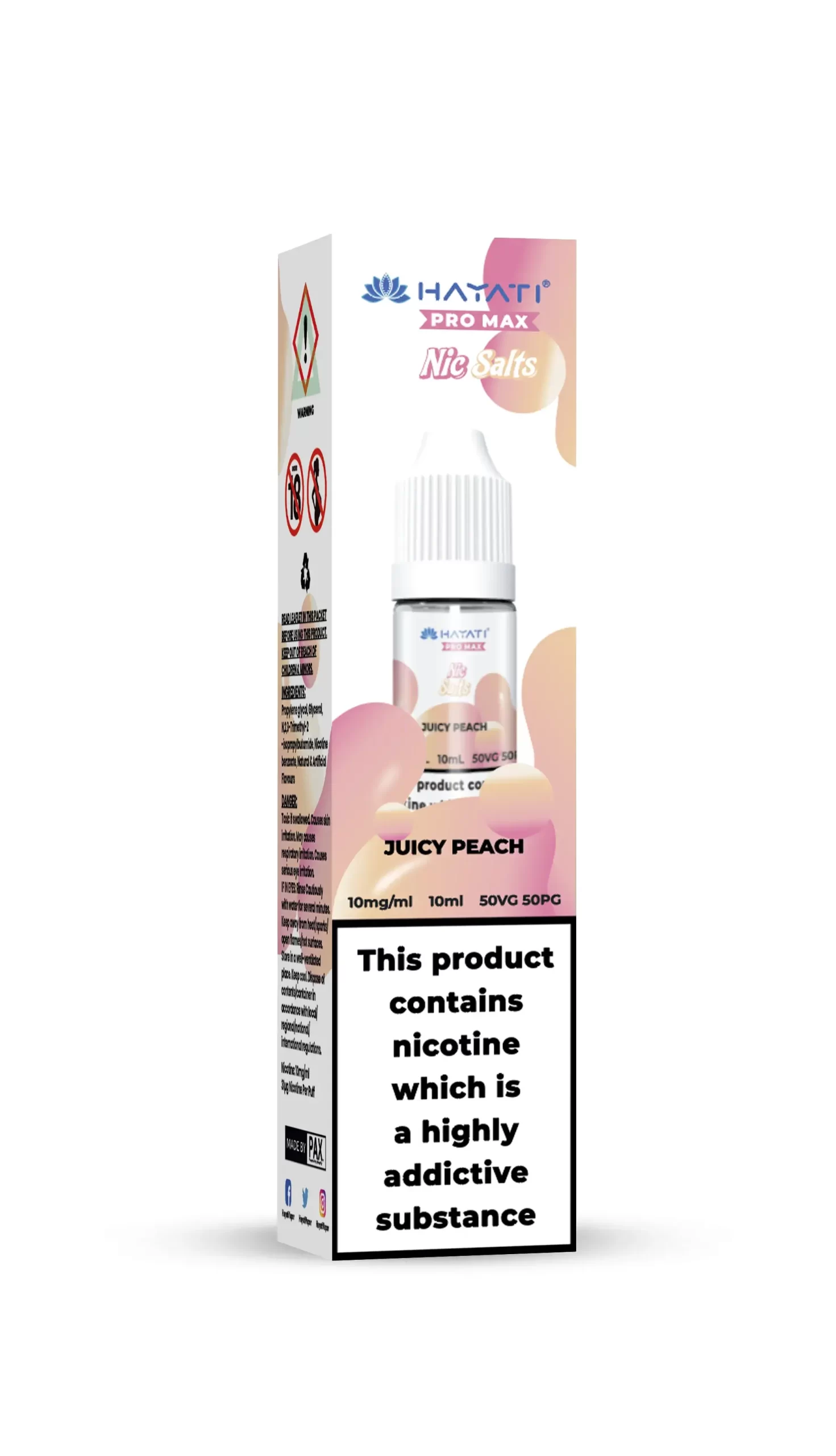 Juicy Peach_Hayati Pro Max Nic Salts 5