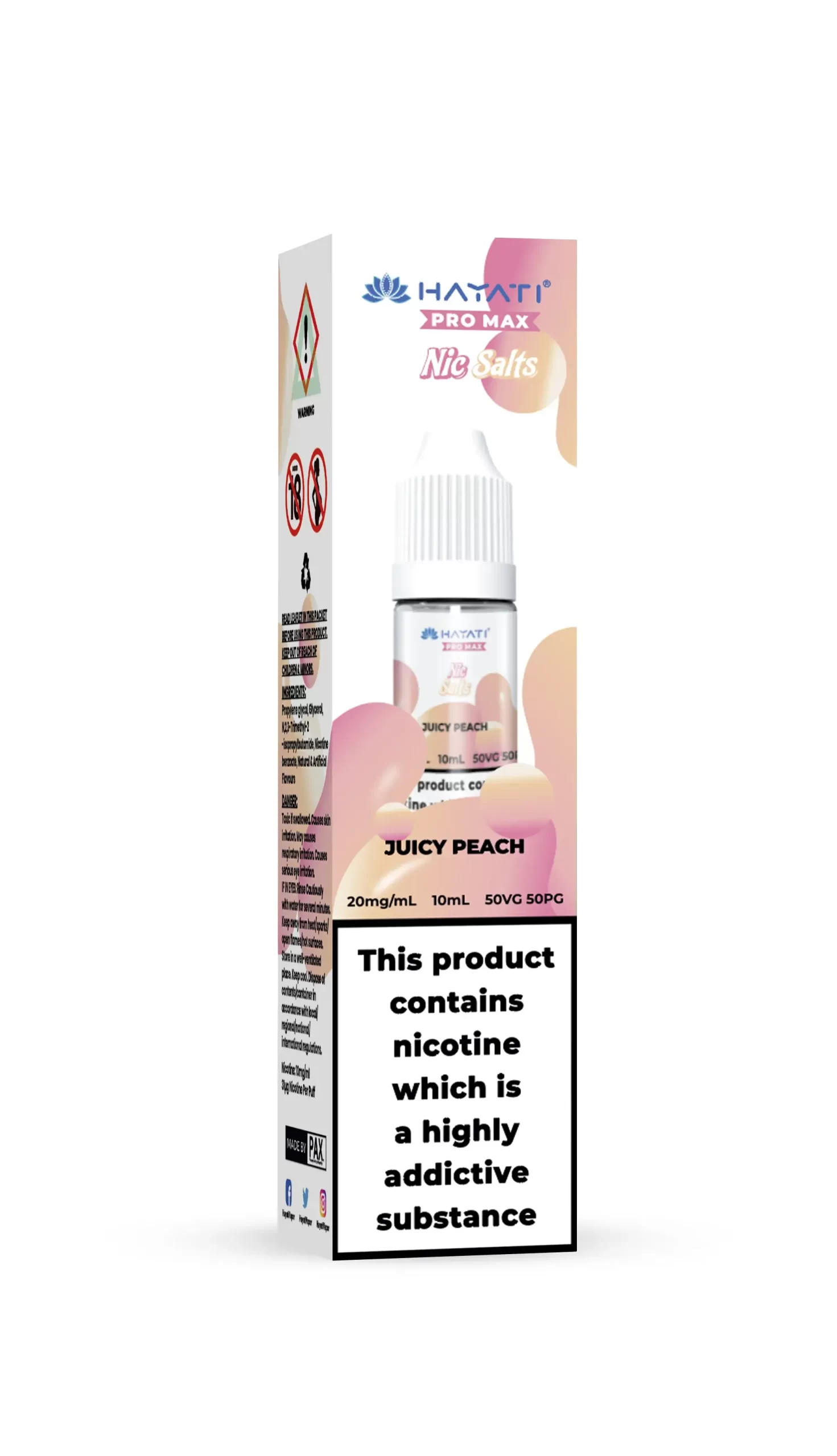 Juicy Peach_Hayati Pro Max Nic Salts