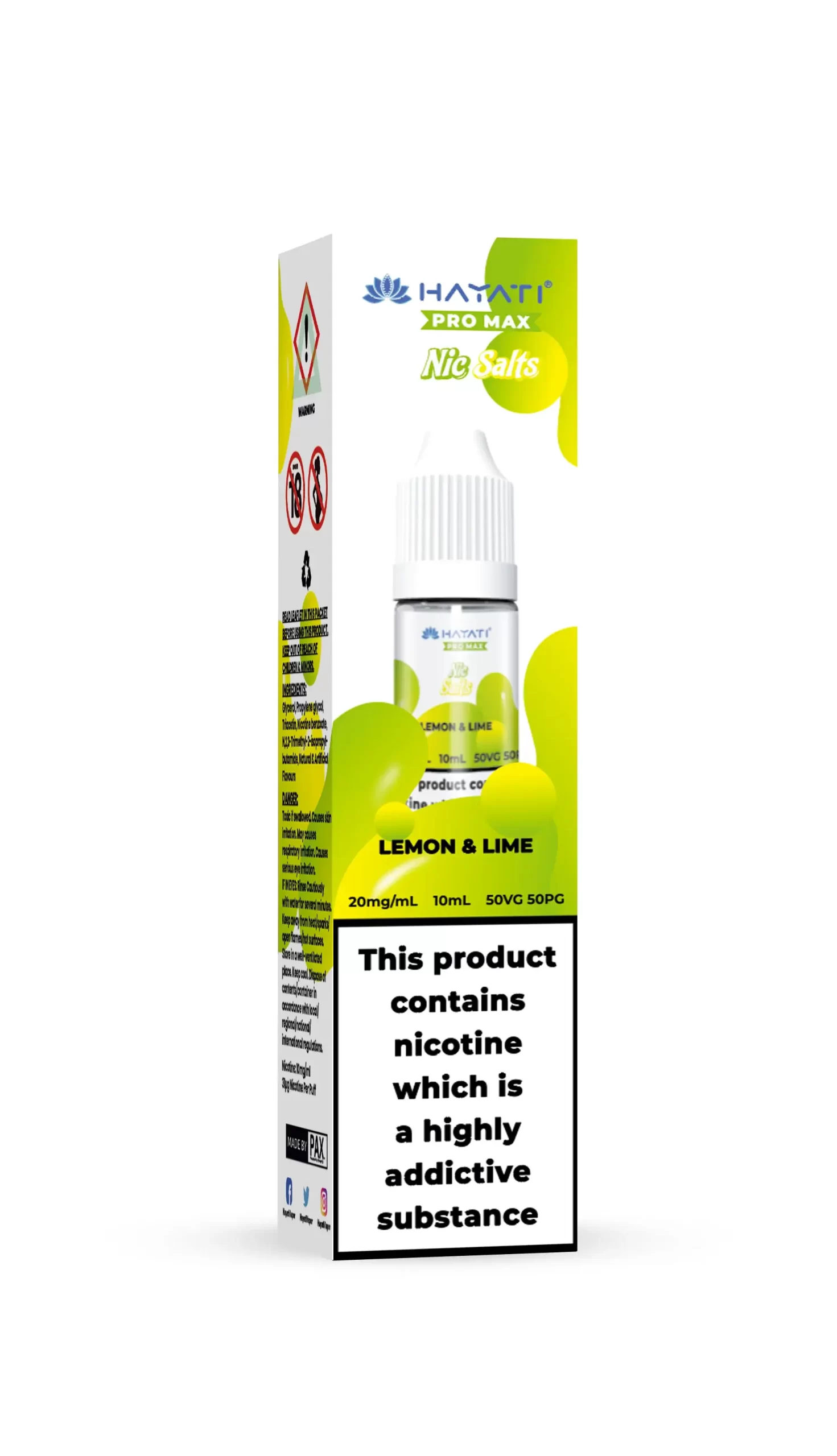 Lemon & Lime_Hayati Pro Max Nic Salts