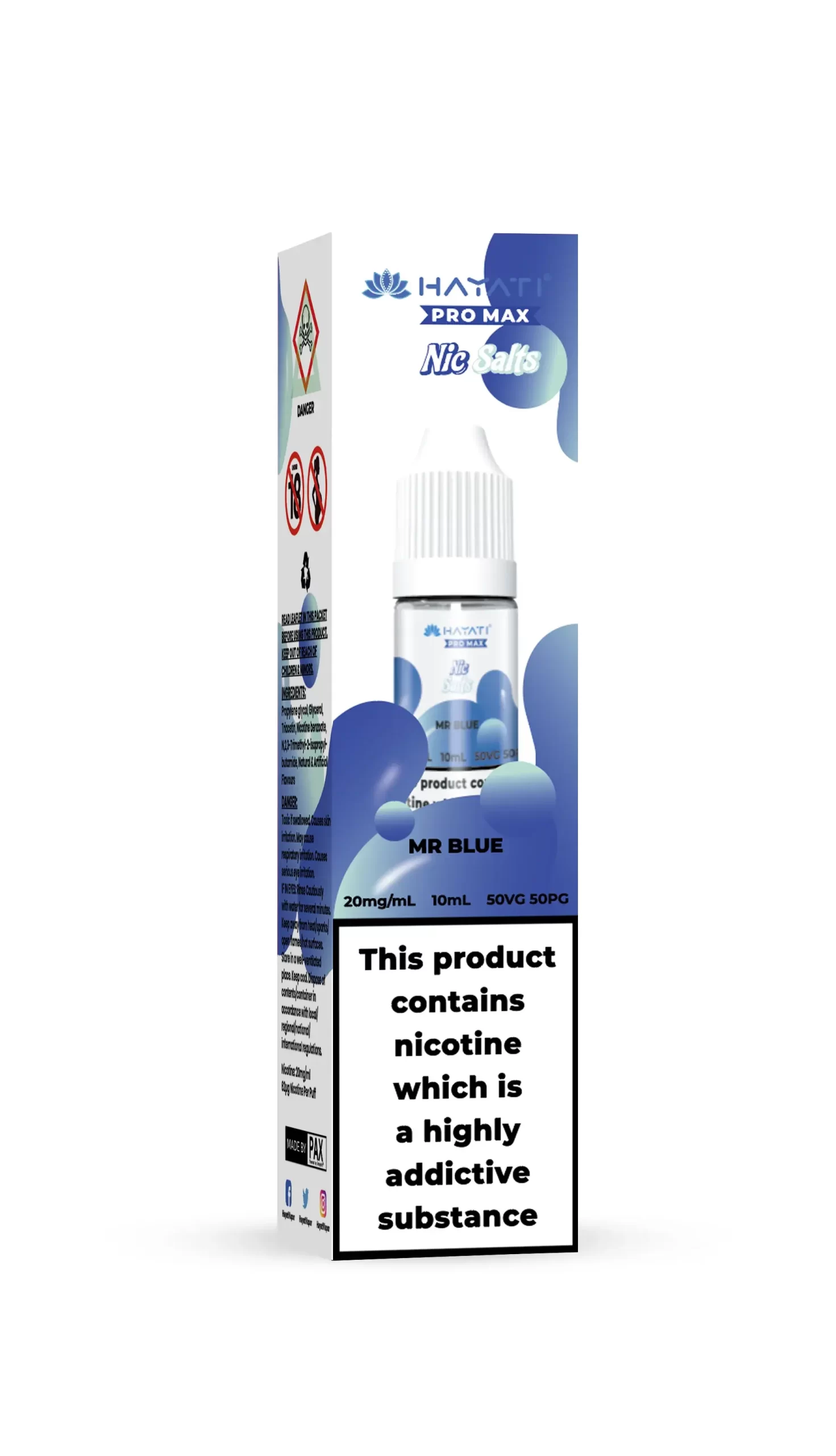 Mr Blue_Hayati Pro Max Nic Salts (20mg) 4